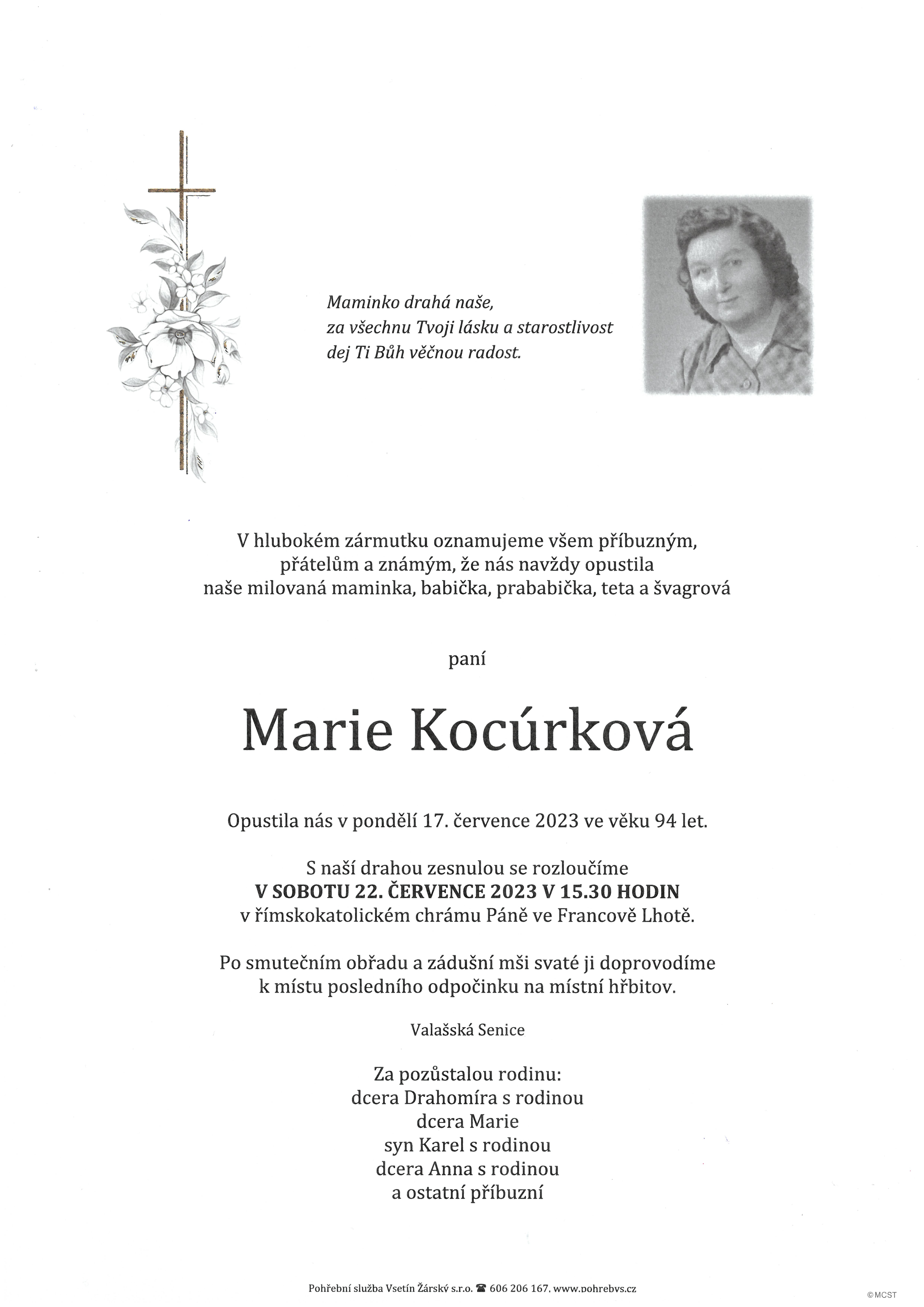 Marie Kocúrková