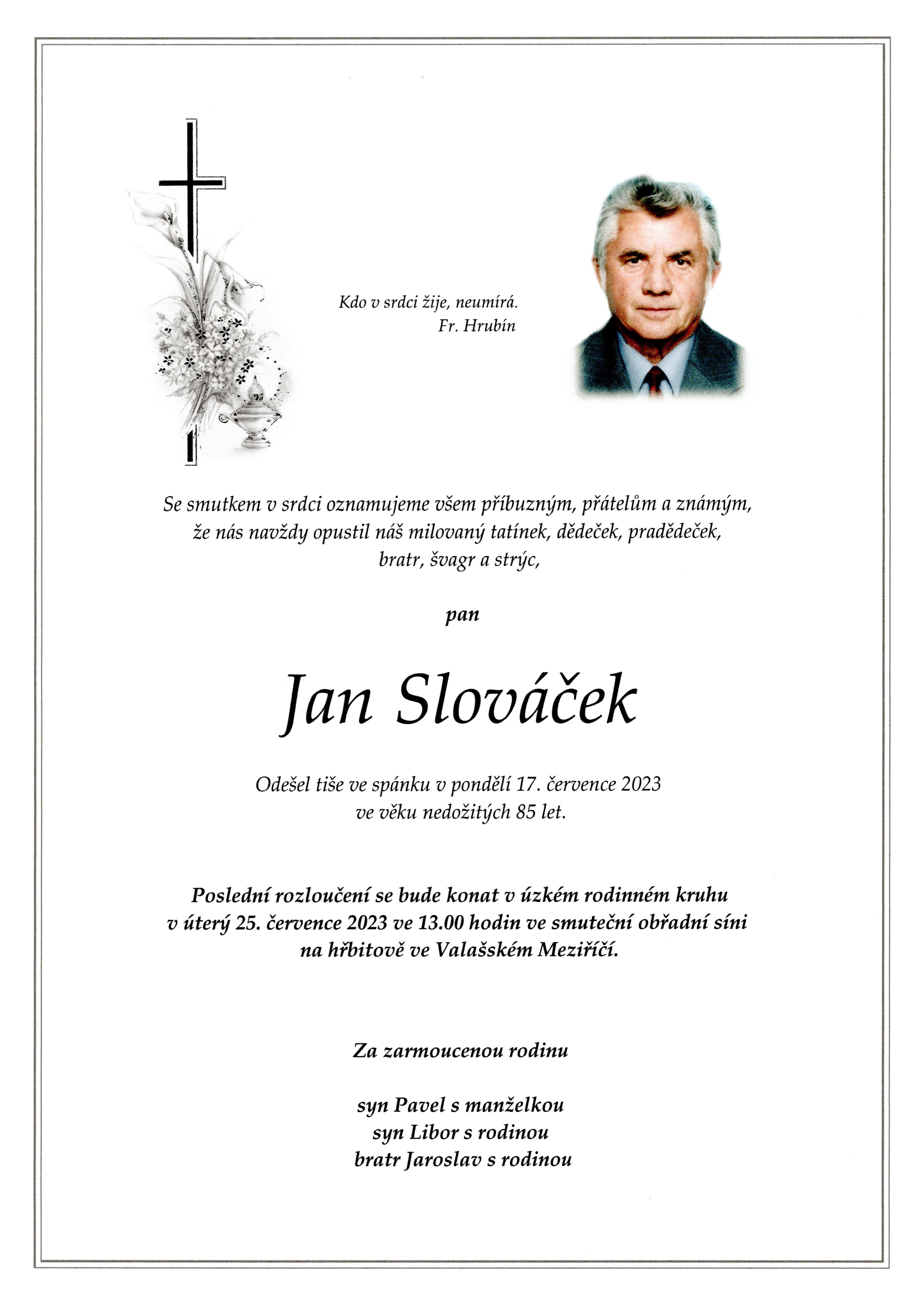 Jan Slováček