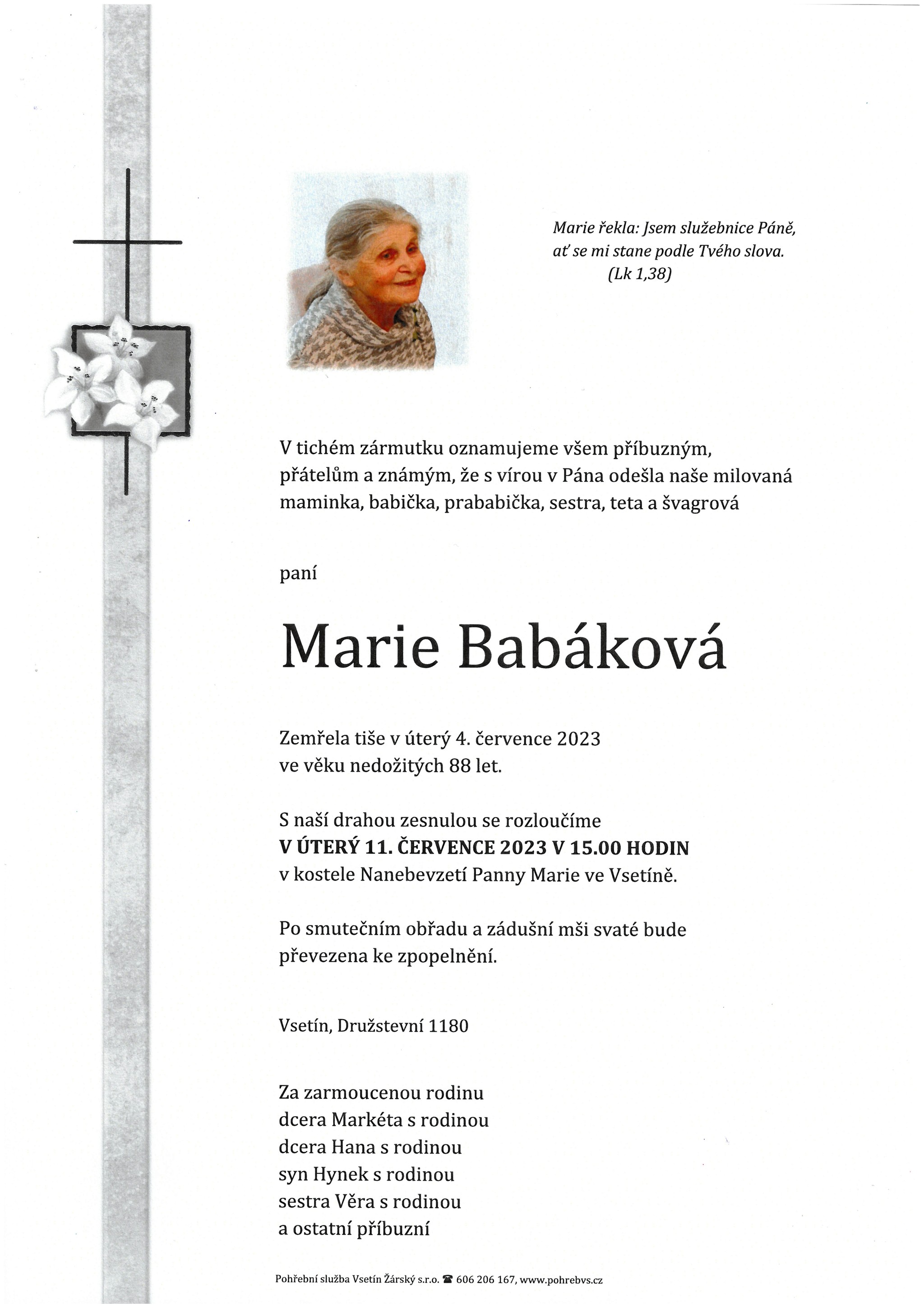 Marie Babáková