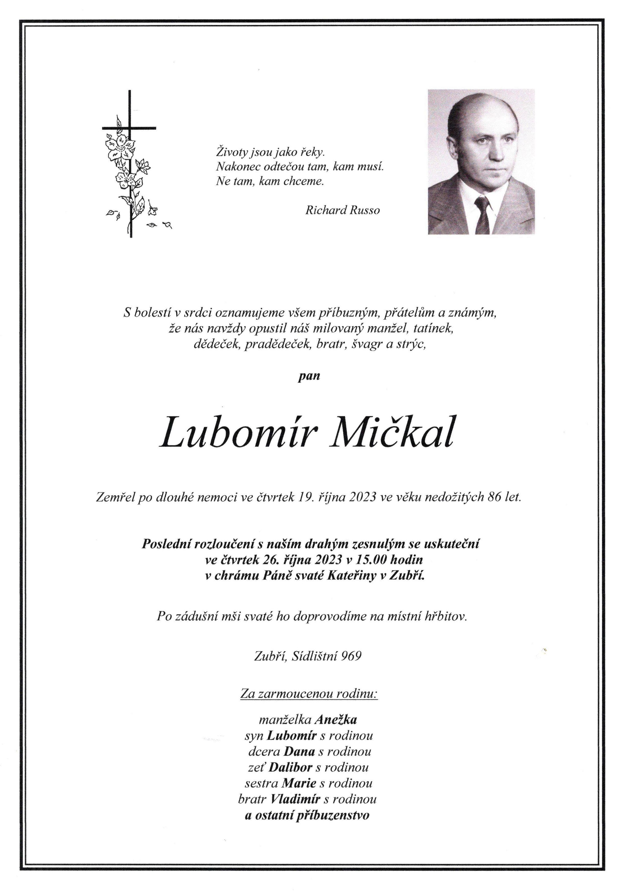 Lubomír Mičkal