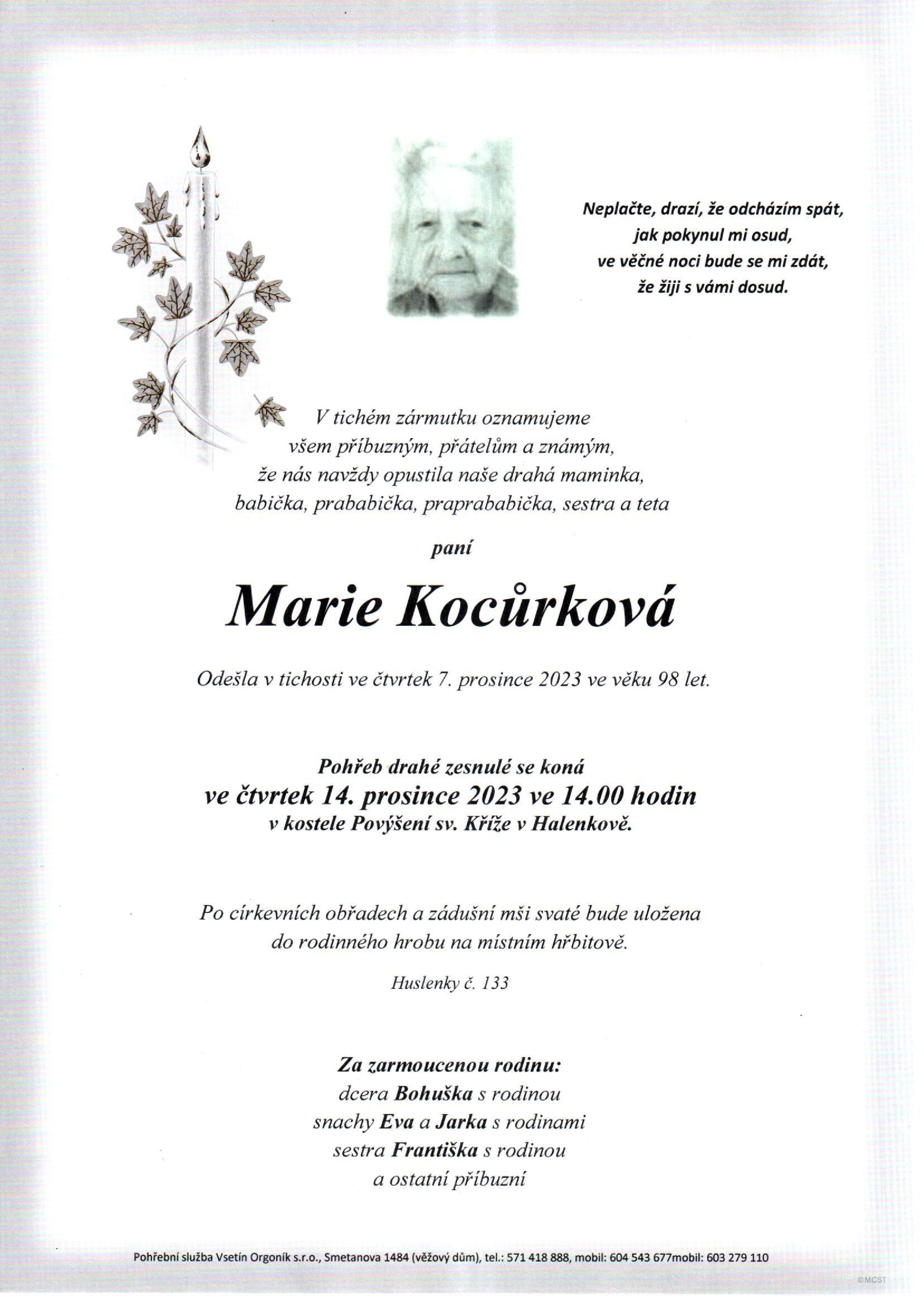 Marie Kocůrková