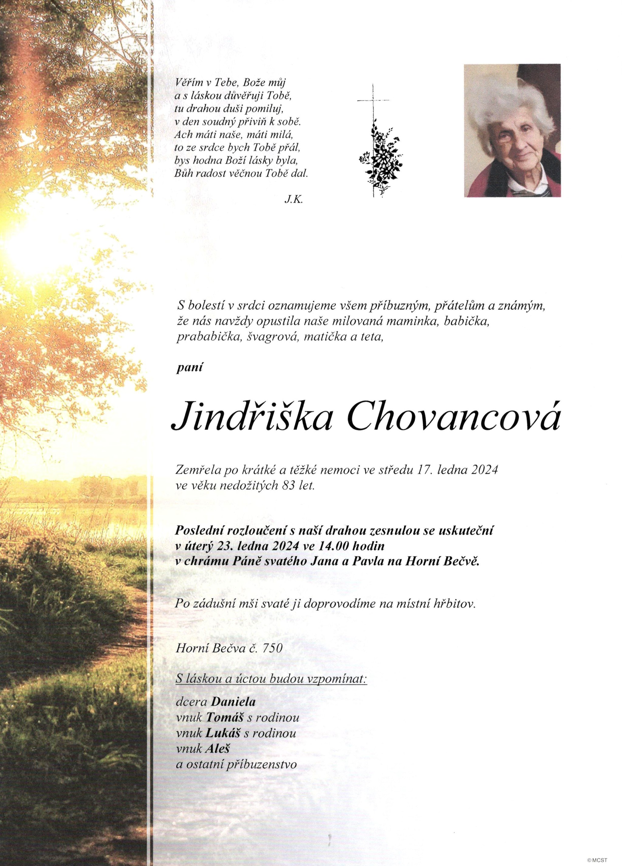 Jindřiška Chovancová