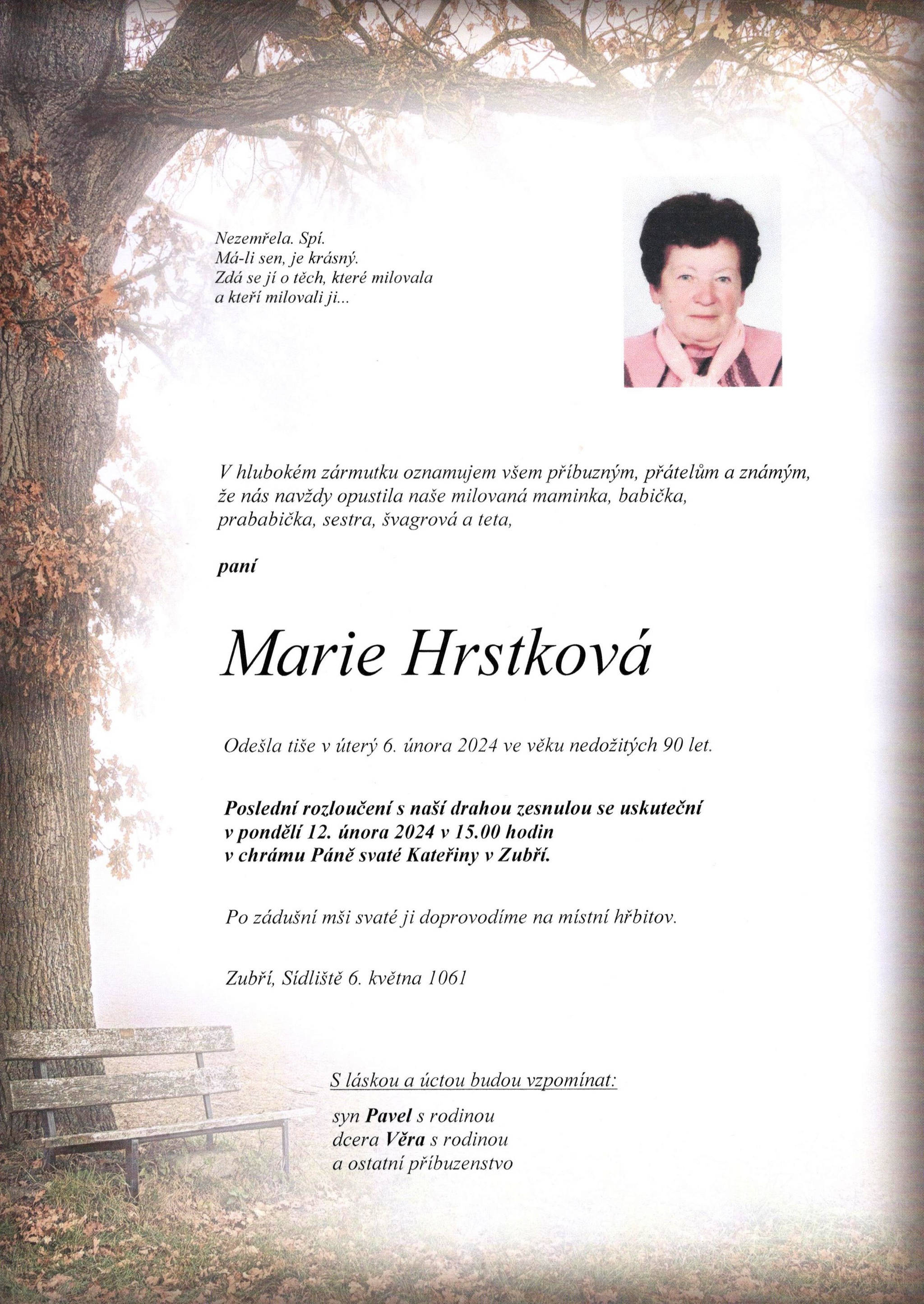 Marie Hrstková