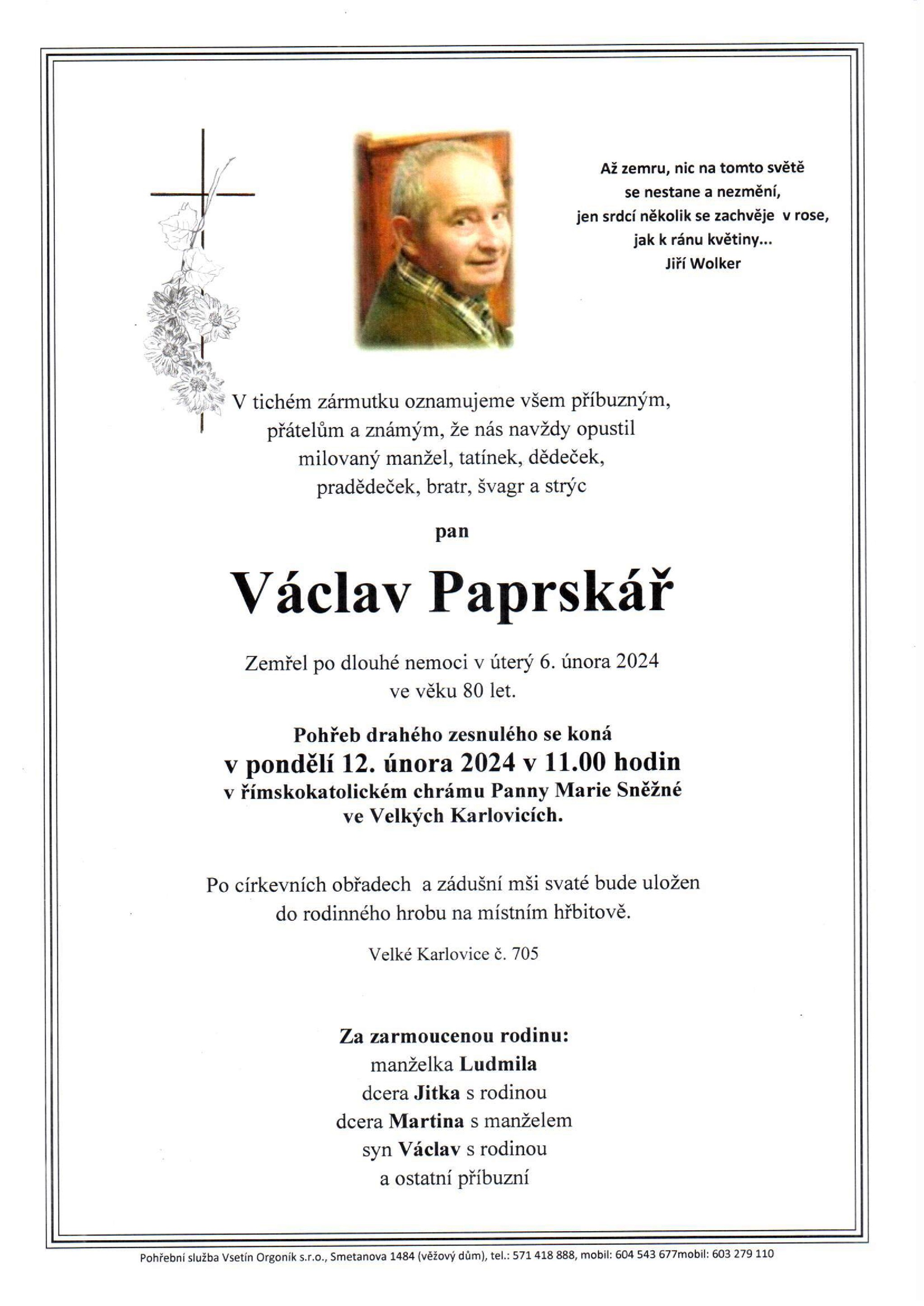 Václav Paprskář