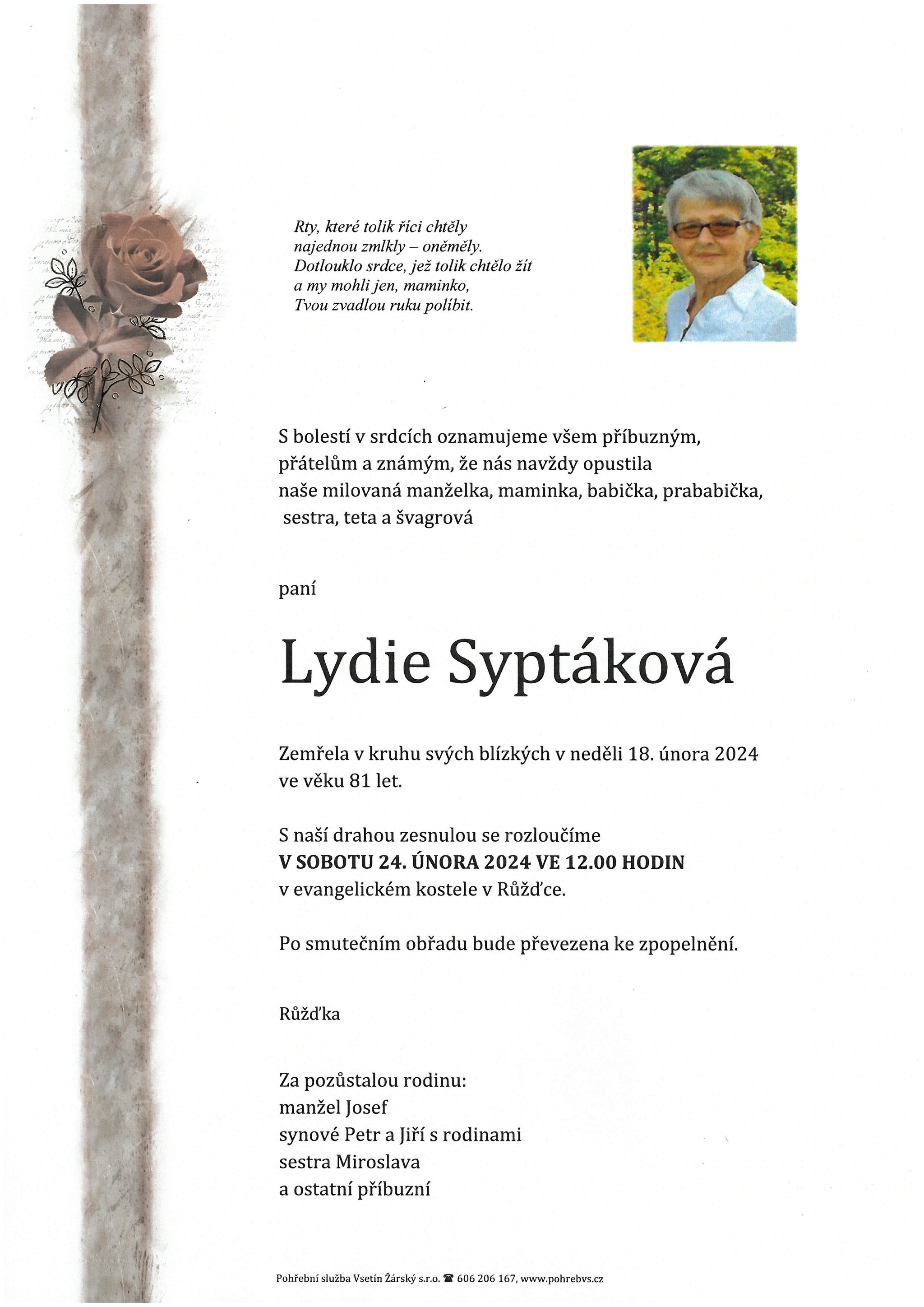 Lydie Syptáková