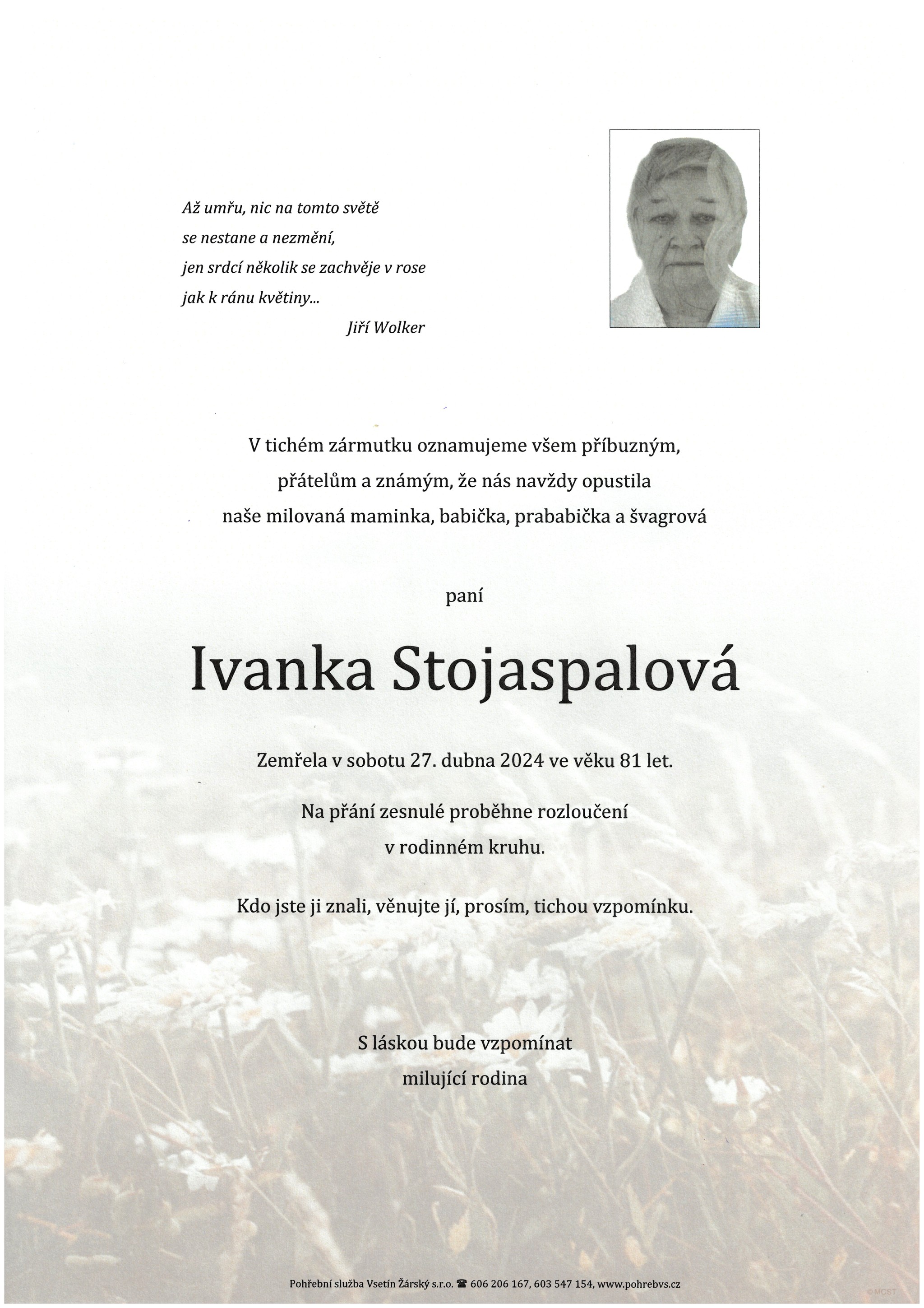 Ivanka Stojaspalová