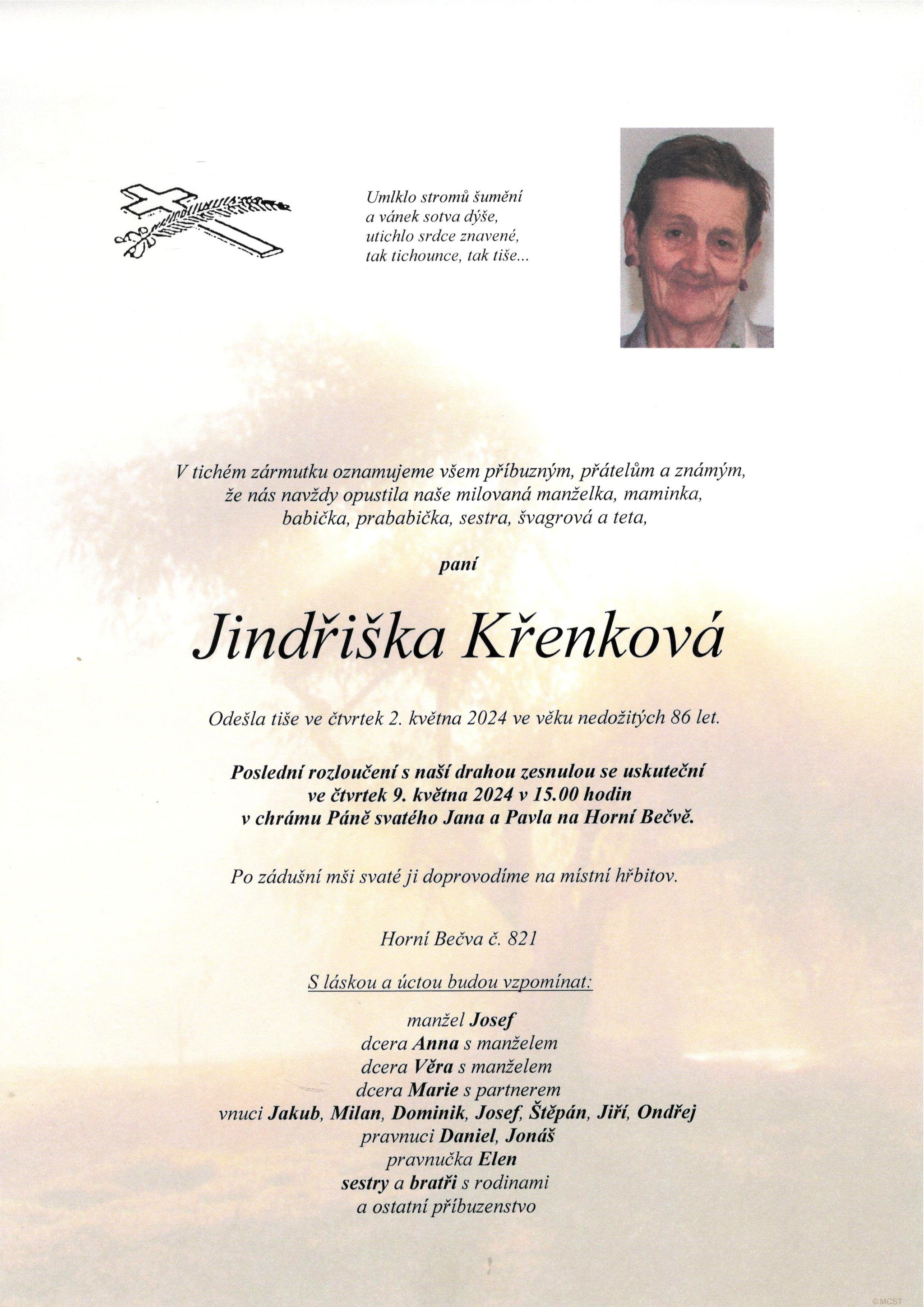 Jindřiška Křenková