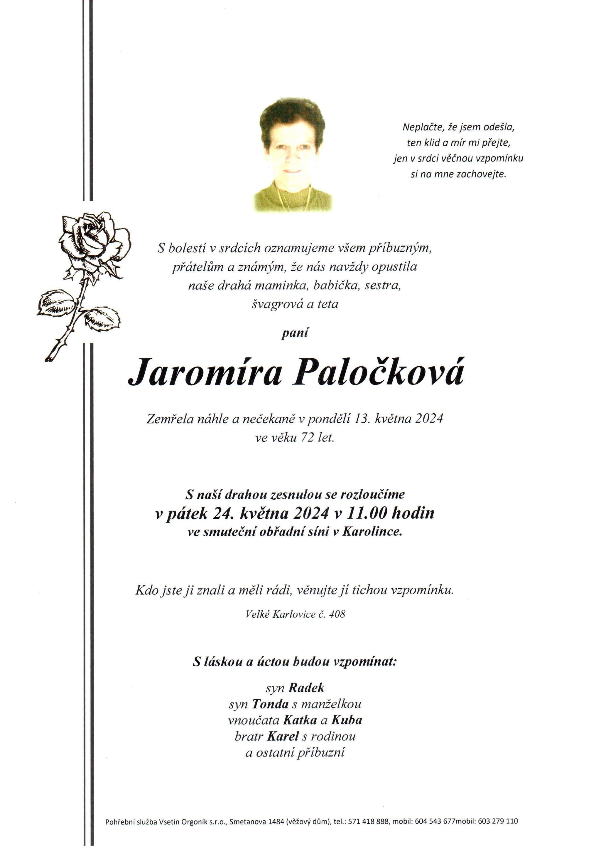 Jaromíra Paločková