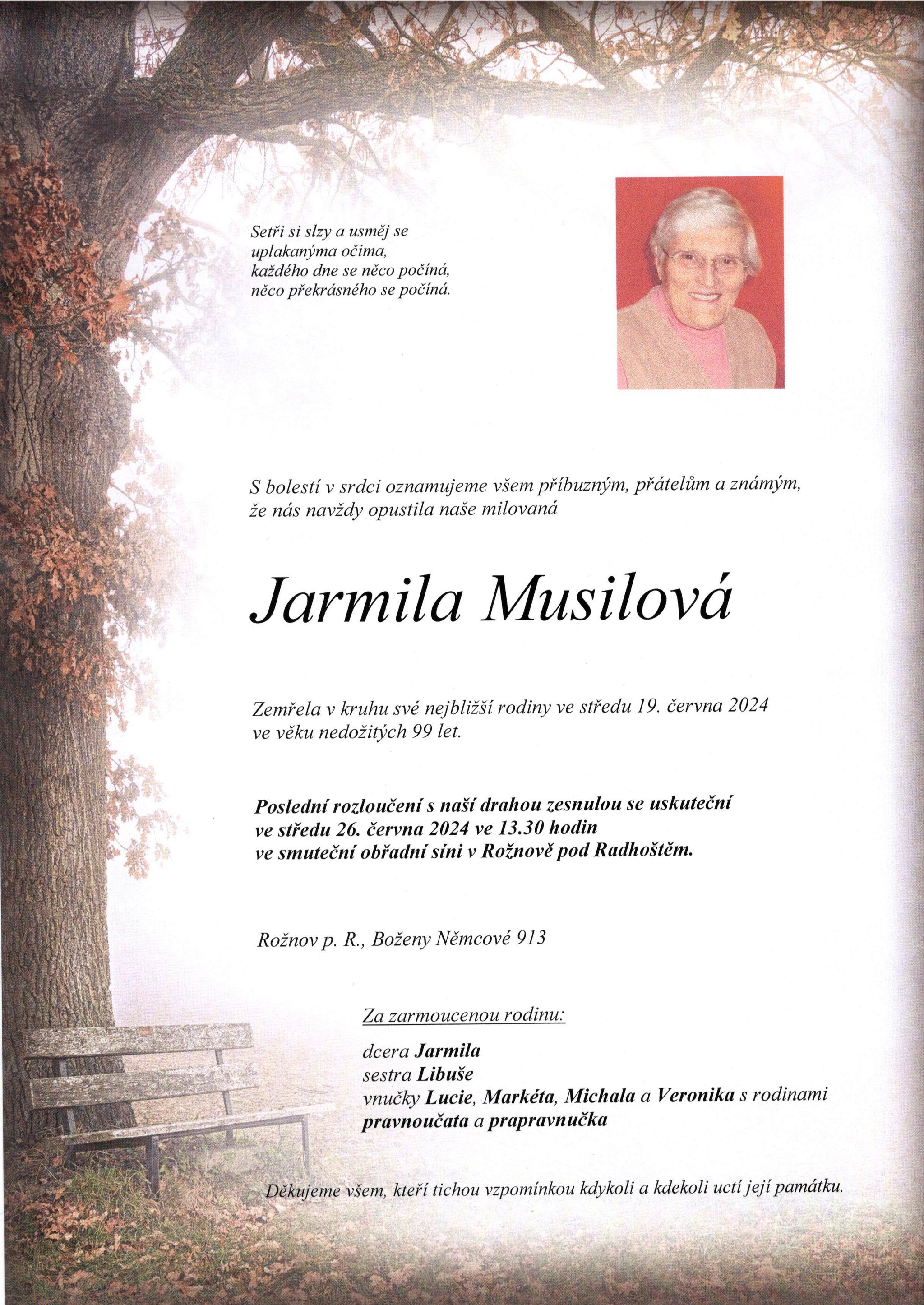 Jarmila Musilová