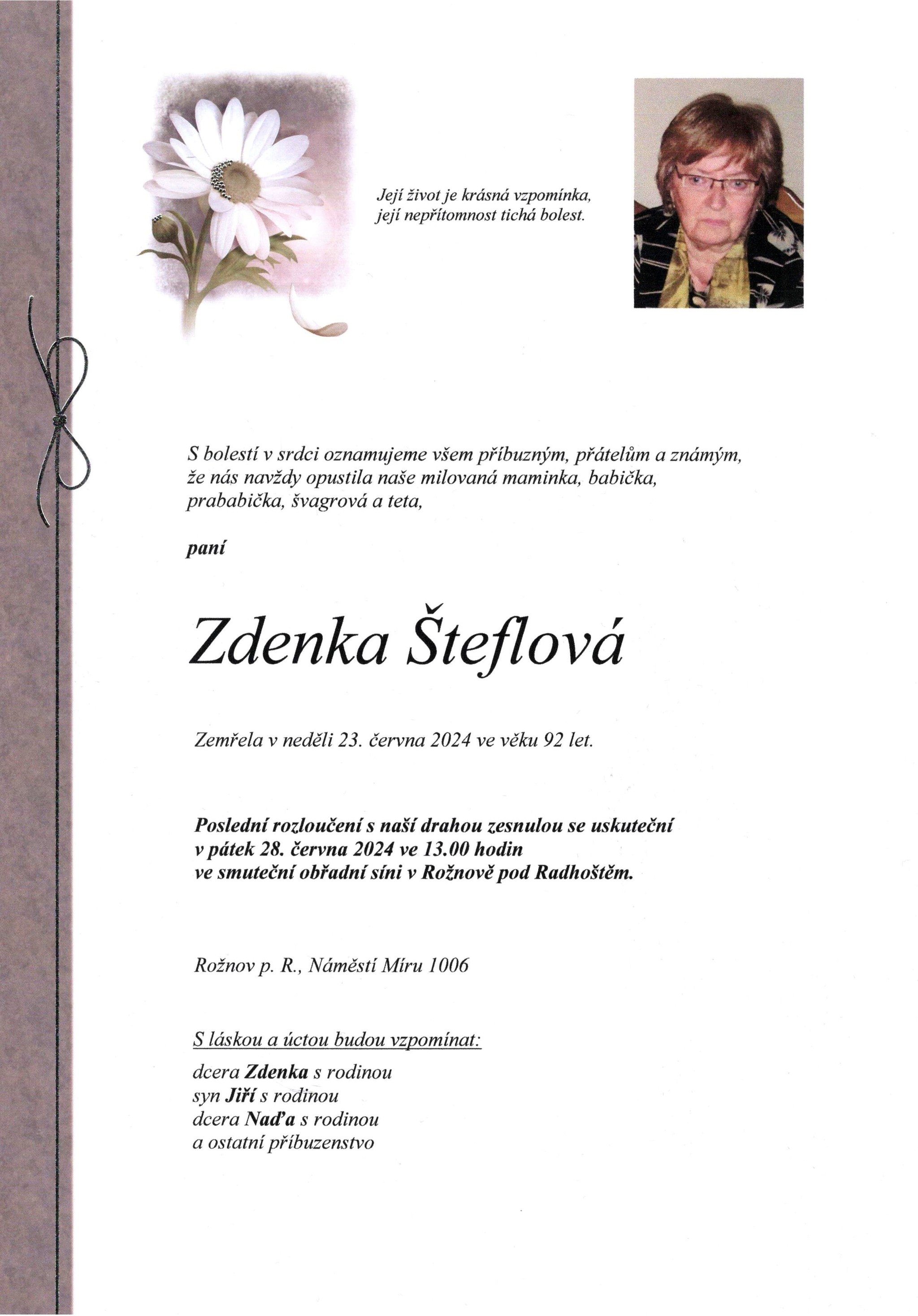 Zdenka Šteflová