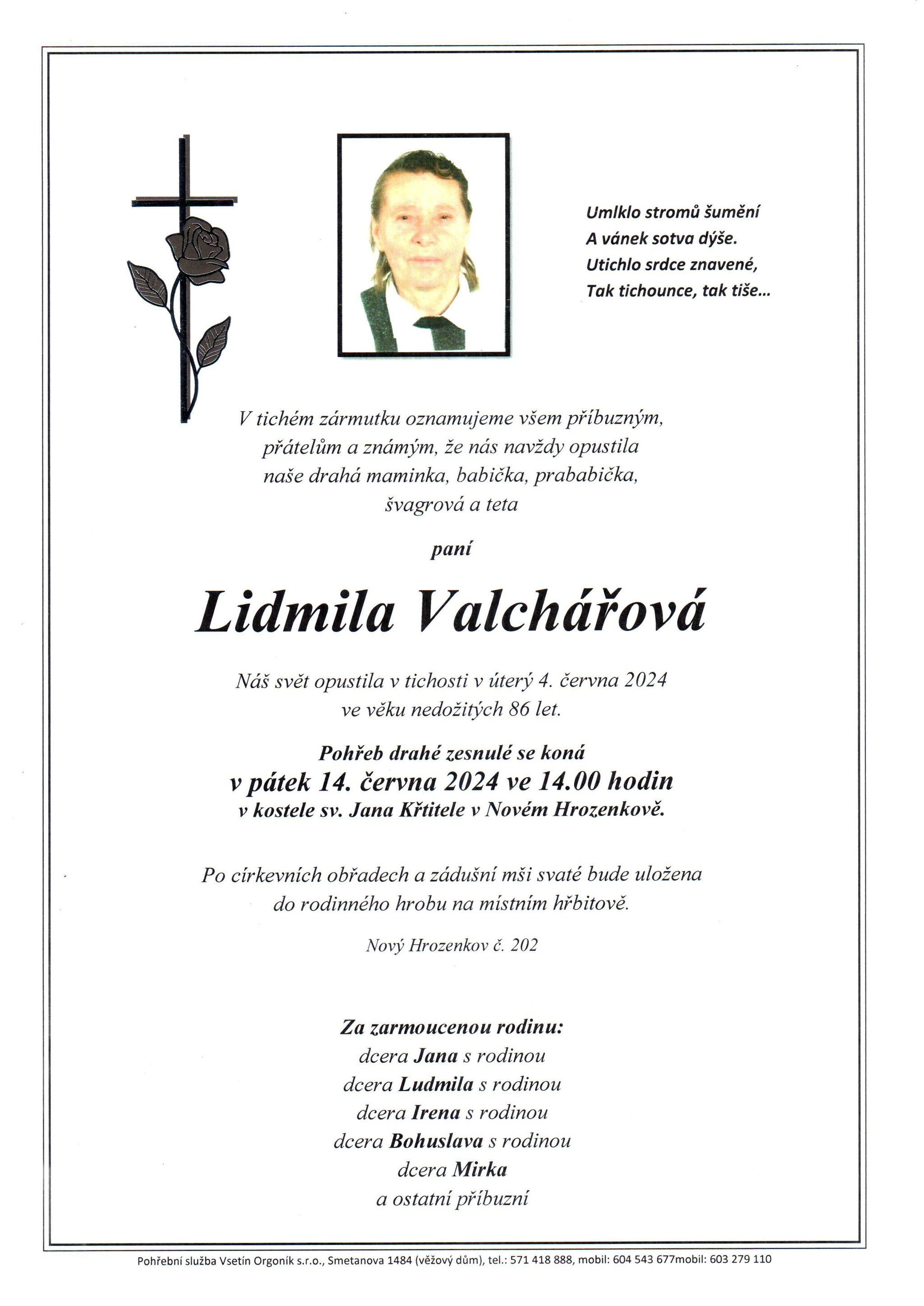 Lidmila Valchářová