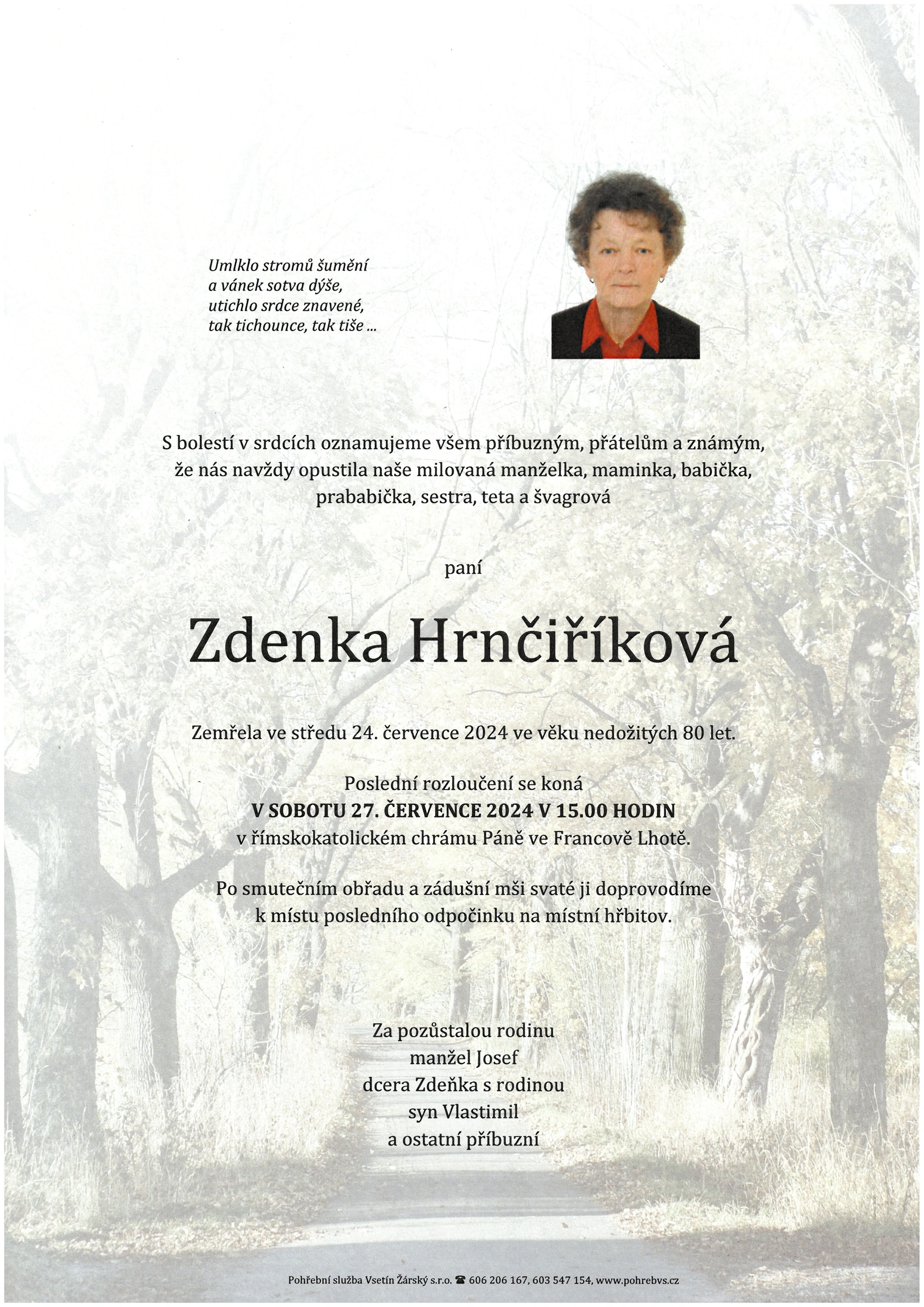 Zdenka Hrnčiříková