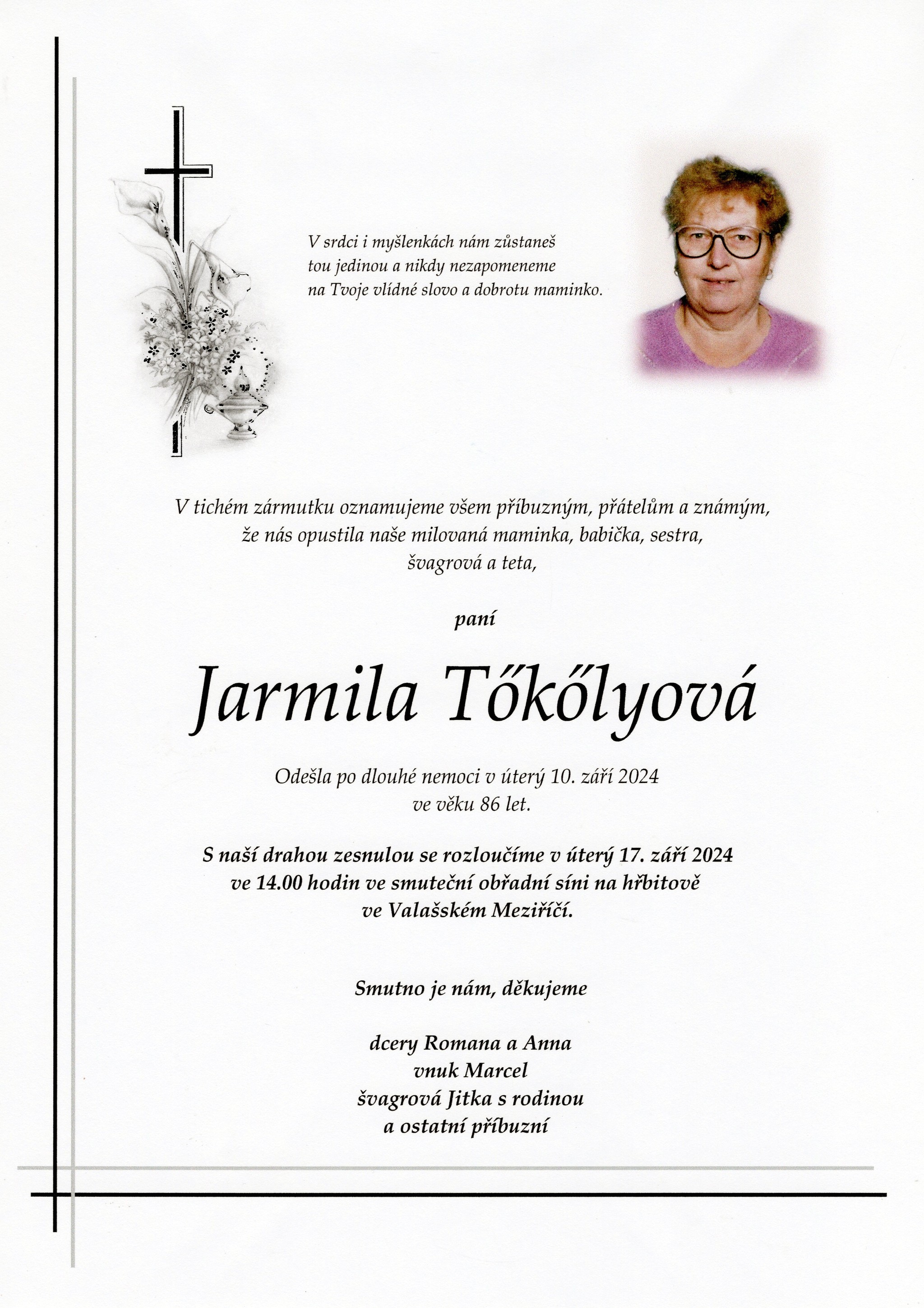 Jarmila Tökölyová