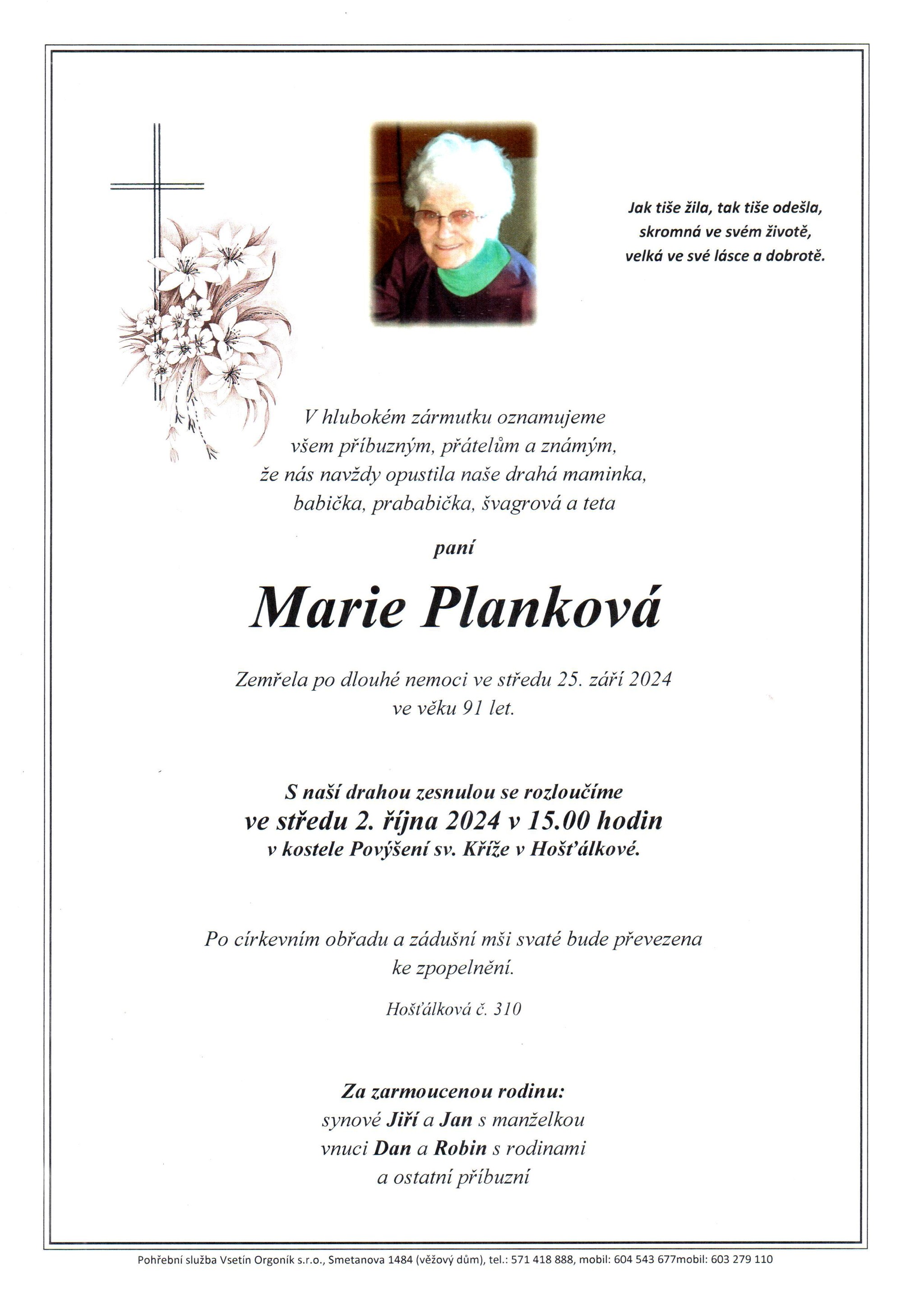 Marie Planková