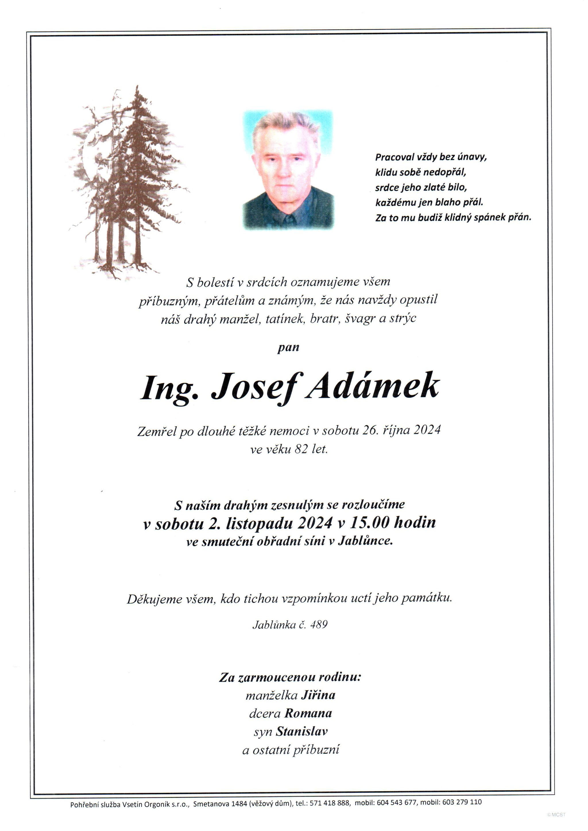 Ing. Josef Adámek