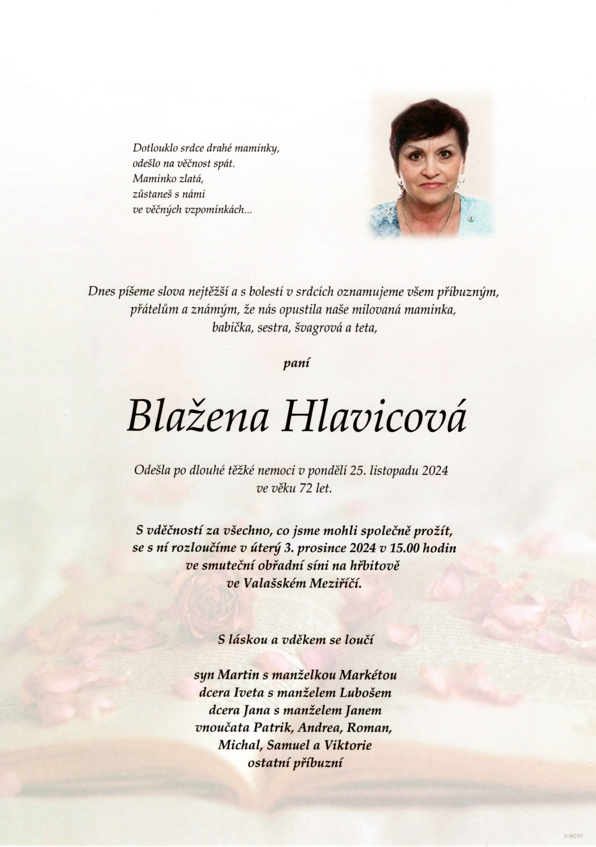 Blažena Hlavicová