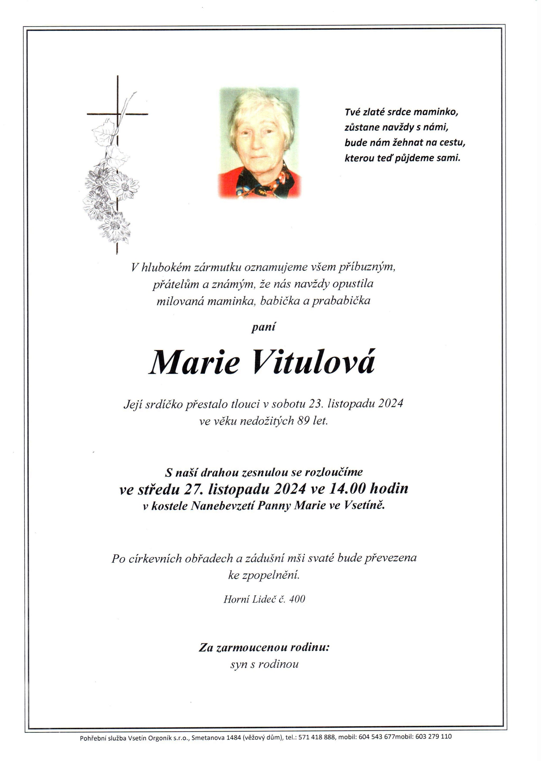 Marie Vitulová