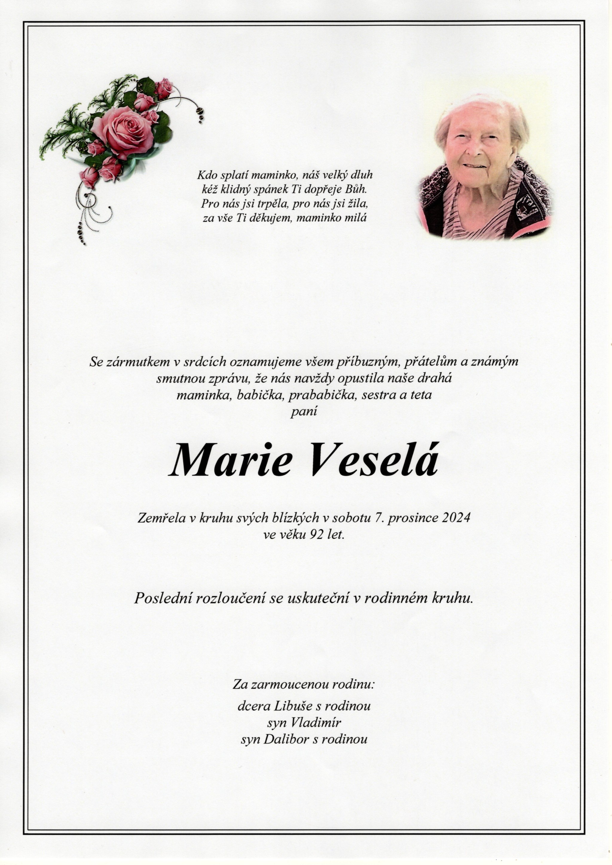 Marie Veselá