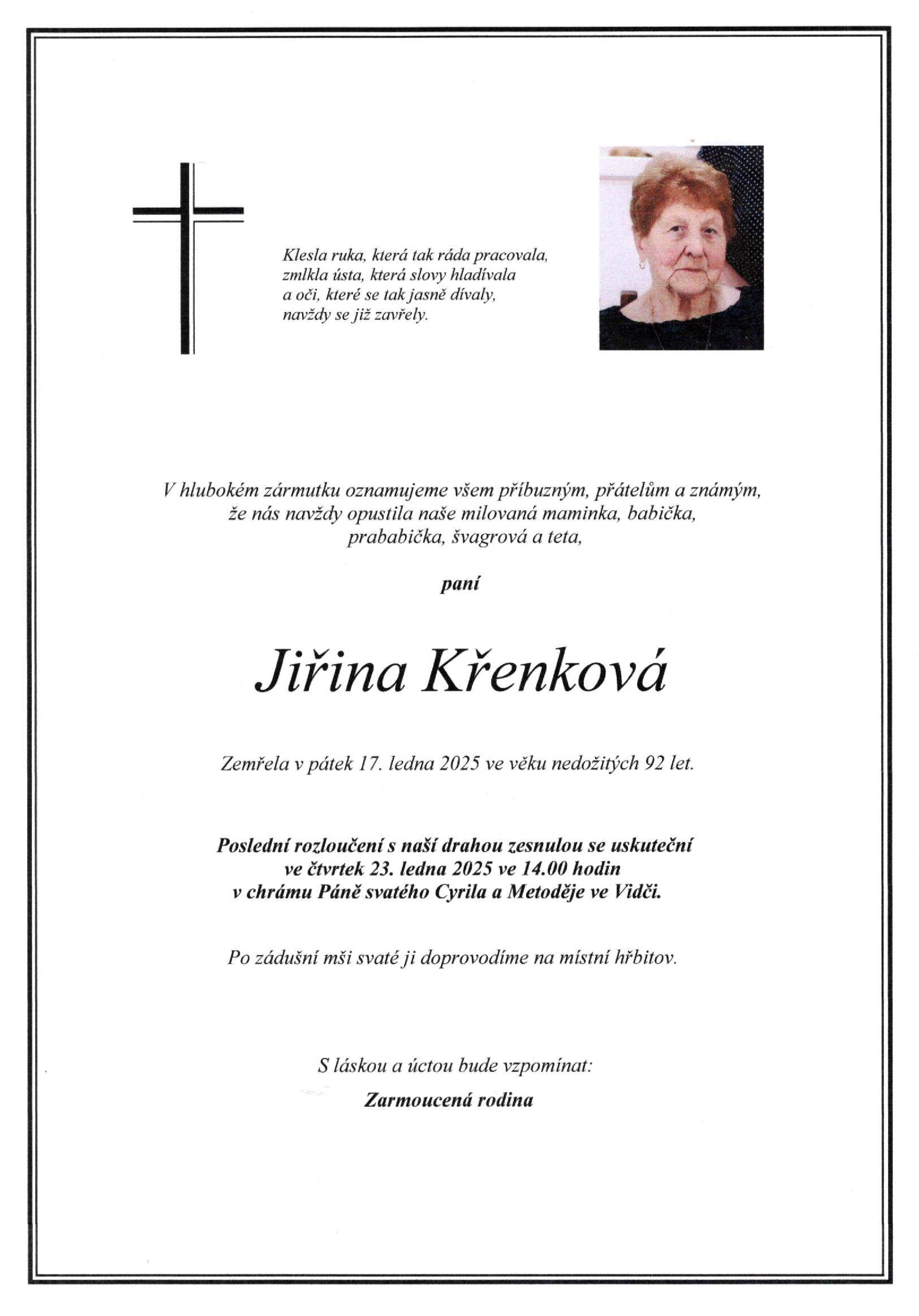 Jiřina Křenková