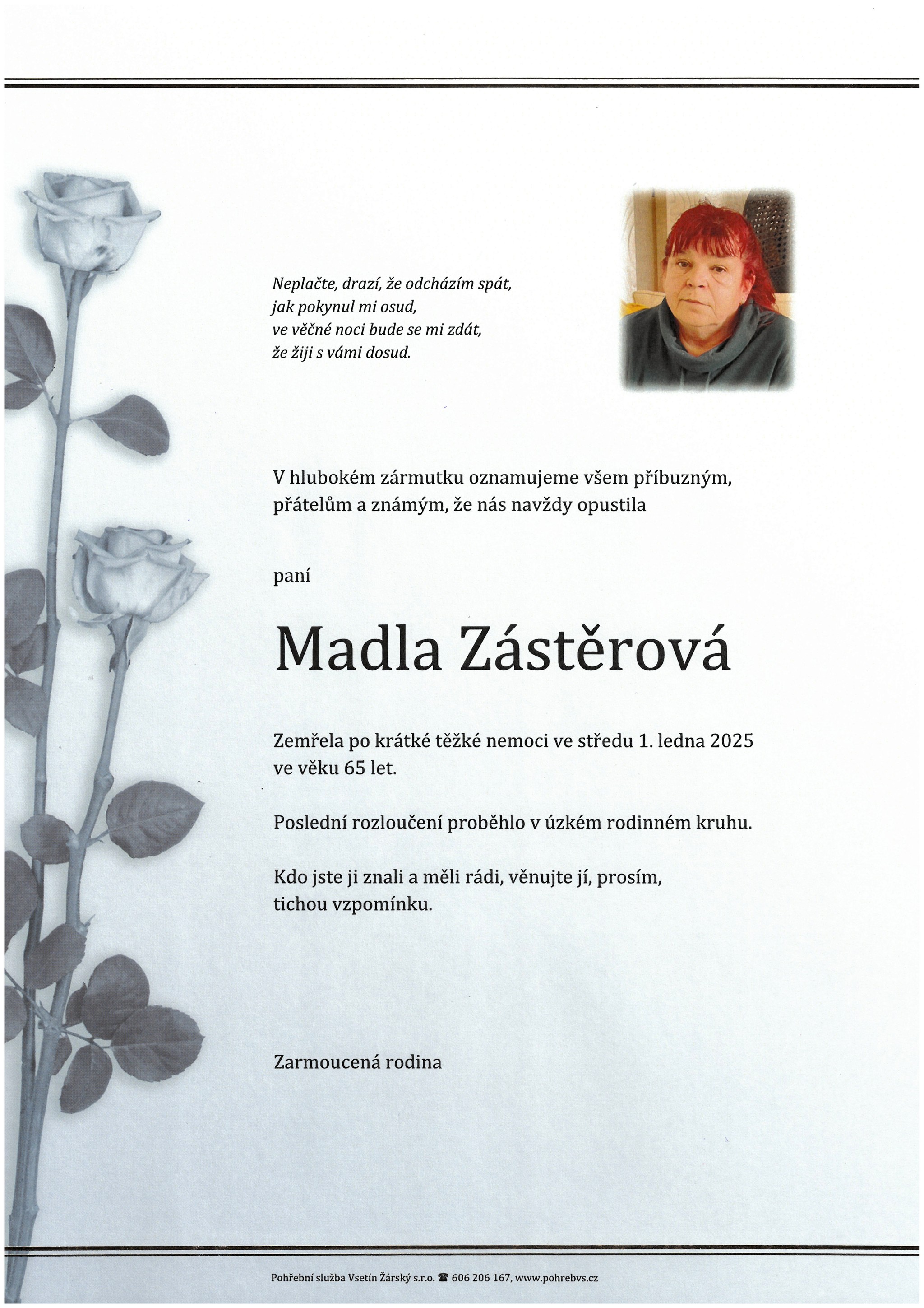 Madla Zástěrová