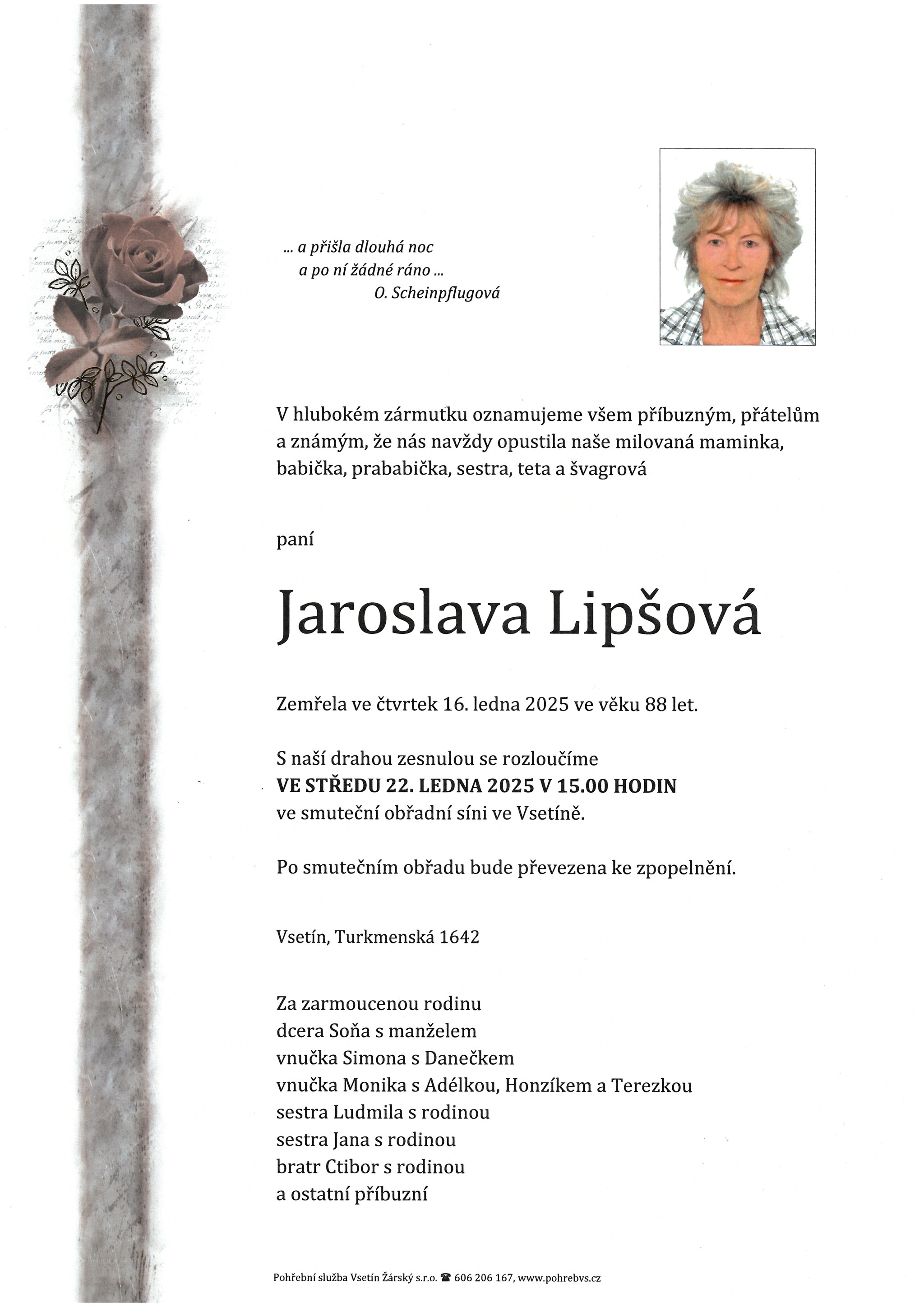 Jaroslava Lipšová